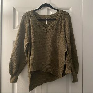 Free People Green Sweater